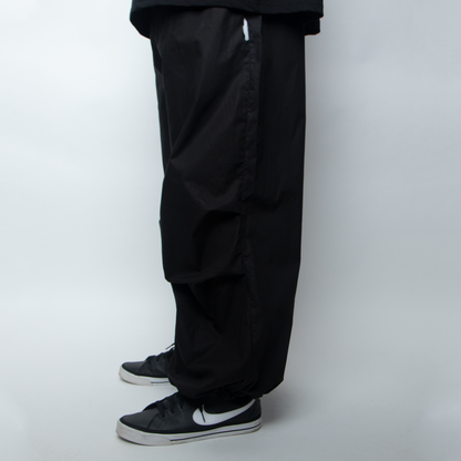 Heavy-weight Baggy Parachute Pants - Black