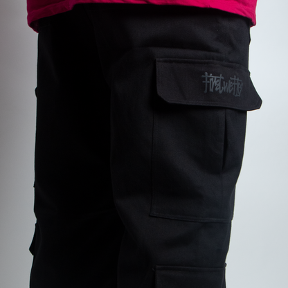 Heavy-weight Twill Cargos - Black