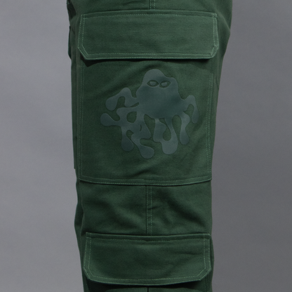 Basic Sacramento Green Straight-fit Cargos